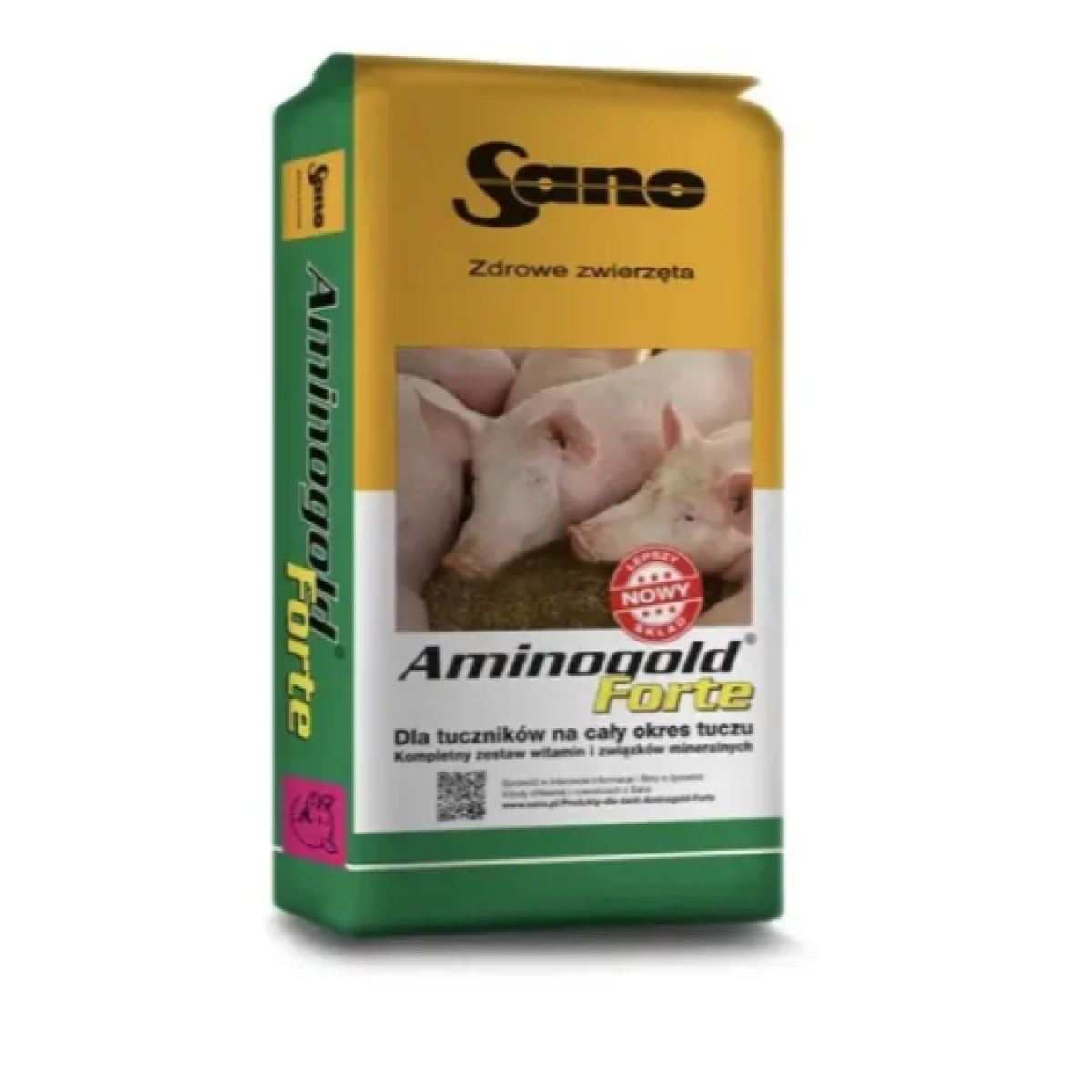 Премікс універсальний для свиней Aminogold Forte SANO 3–2,5 %, 25 кг